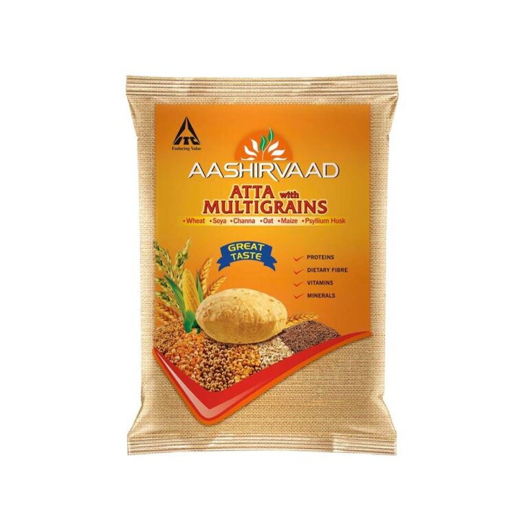 Aashirvaad Atta Multigrains, 1 kg Pouch Compare Kirana